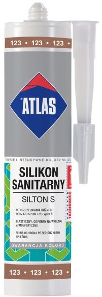 Atlas Silikon 123 jasny brąz 280 ml W-SI001-B0123-AT1A