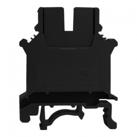 Geberit DEGSON szynowa przelotowa czarna śrubowa 16mm2 1P VDE UL PC16-01P-13-00A(H)
