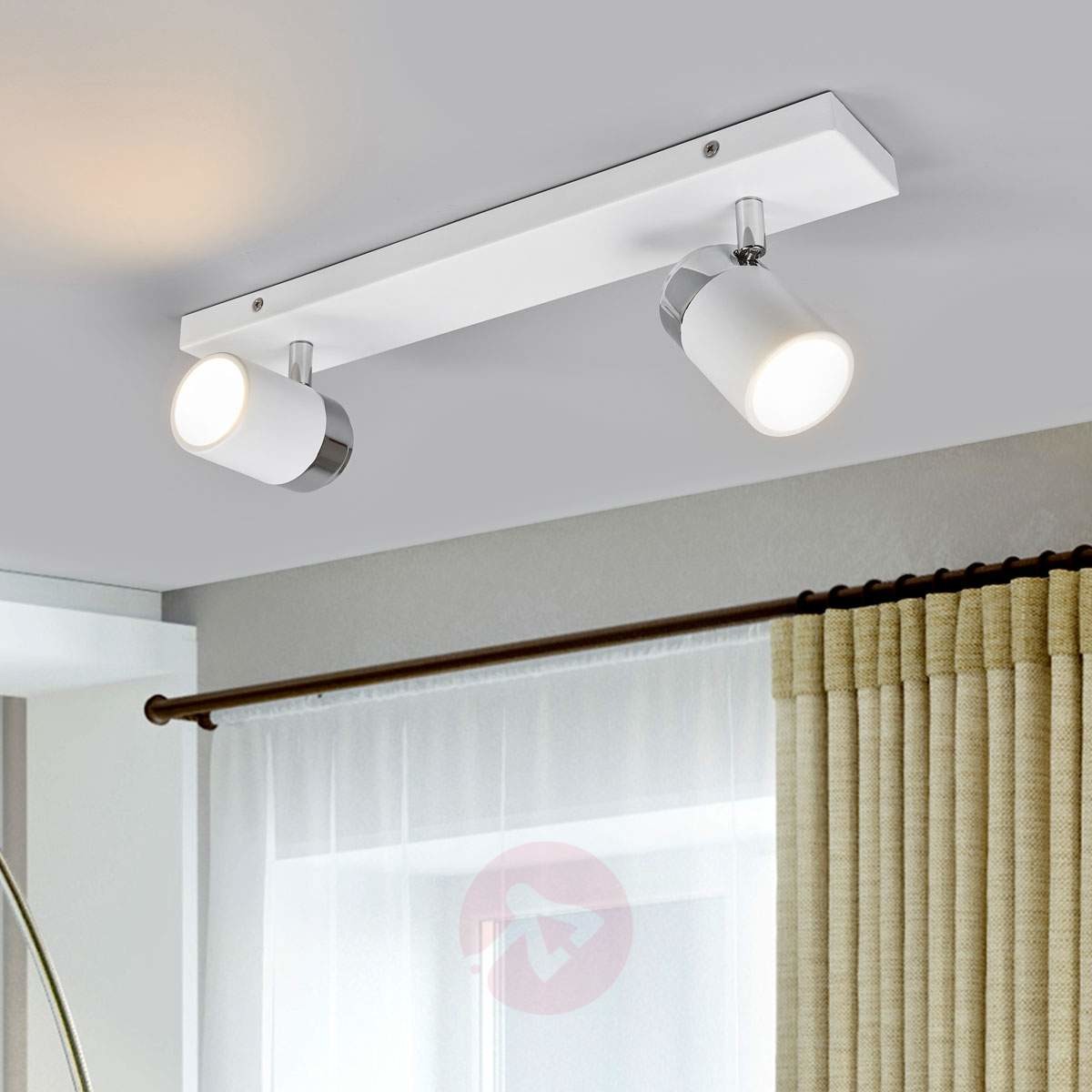 Lampenwelt 2-punktowy spot ścienny i sufitowy Kardo, IP44