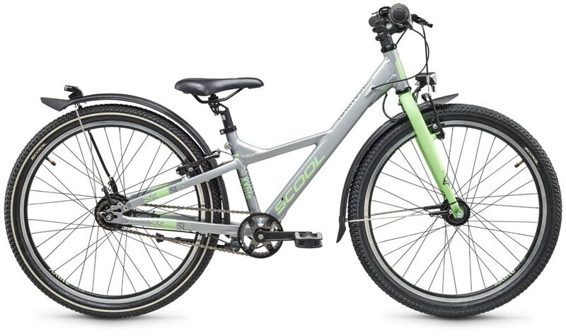 s'cool XXlite SL Alloy 24 7-S FW srebrny/zielony 24