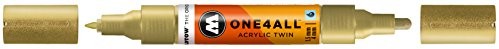 Molotow mołotow one4all Acrylic Twin markierstift3er opakowanie, żółty metaliczny MO227506