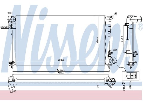 NISSENS Chłodnica 62074