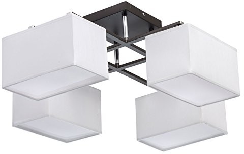 MW-Light Nowoczesna lampa sufitowa 8-żarówkowy chromfarbiges metalowy białe materiału bez pogorszenia jakości białe ciepłe światło akrylowe Salon sypialnia z wył. 8 * 40 W E14 2700 K 101011308
