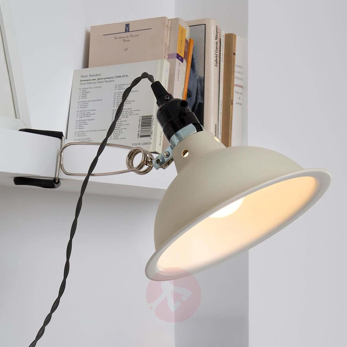 Faro Lorefar design lampa z klipsem Pepper beżowa