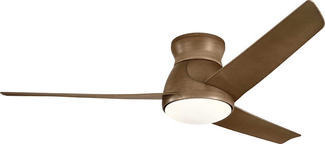 Elstead Lampa wisząca Szklana lampa wiatrak ledowa Eris KLF-ERIS-60-WN KLF-ERIS-60-WN
