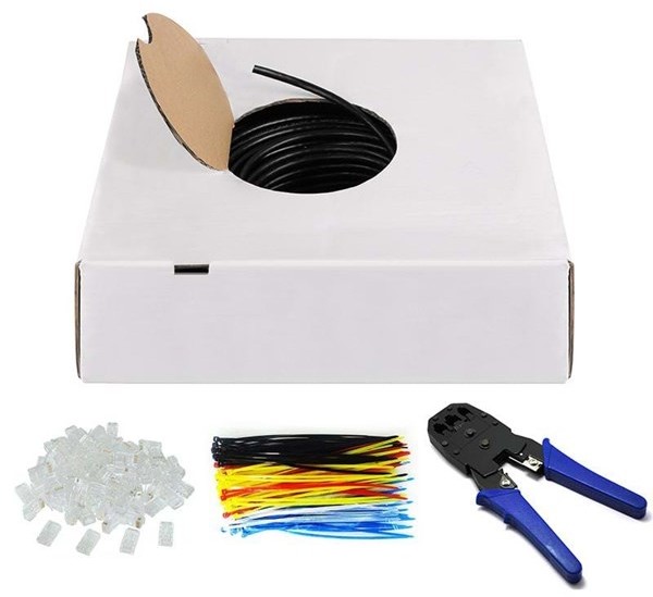 Pro LAN Outdoor UTP CAT 6 - Black - 100m 4040849943980