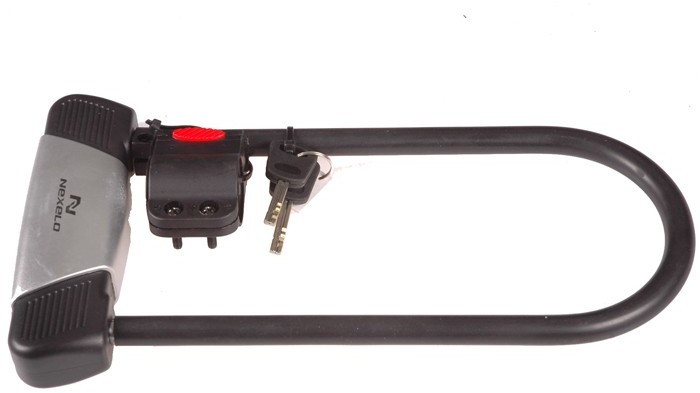 NEXELO Zamknięcie stalowe U-LOCK, wym.zewn 135/320mm czarne (L233795NEX)