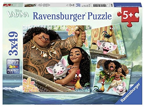 Ravensburger 08004 - Vaianas podróż demonstracyjna, 3 x 49 części
