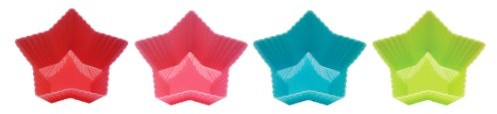 Premier Housewares Premier housewares silikonowa forma do pieczenia w kształcie gwiazdy, powłoka zapobiegająca przywieraniu, -częściowy zestaw, różne kolory 0804974