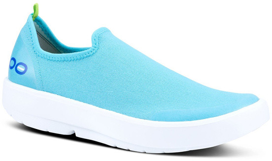 Oofos Buty regeneracyjne OOmg eeZee LOW White/Teal