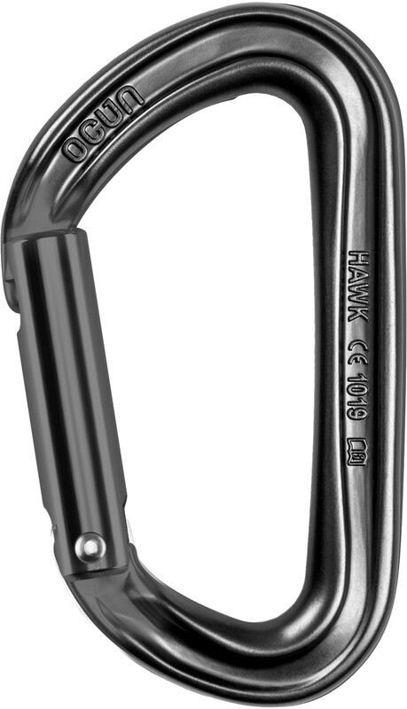 Ocun Hawk Straight Karabinek, antracite/antracite 2021 Karabinki niezakręcane 02760-anthracite/anthracite