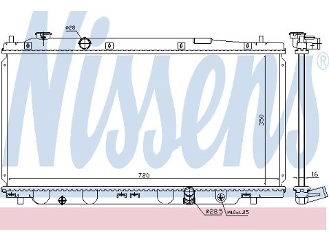 NISSENS Chłodnica, układ chłodzenia silnika 681394