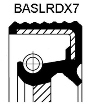 CORTECO Pierścień uszczelniający wału, wał skrzyni biegów CORTECO 01033852B