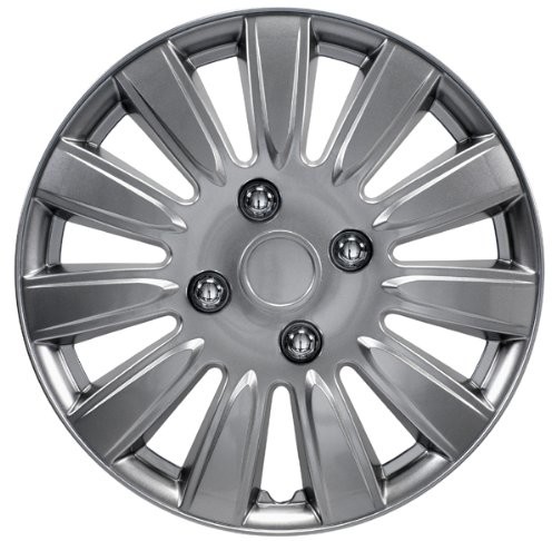 Autostyle Style KT-1011-GM kołpaki ozdobne przysłony Mississippi Gunmetal samochodowe  Zestaw 4-częściowy, 38 cm (15) PP 1115