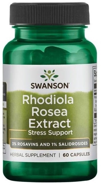 SWANSON Rhodiola Rosea Extract 250mg 60 Kapsułek