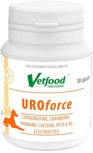 Фото - Ліки й вітаміни Vetfood Uroforce 30 kaps.