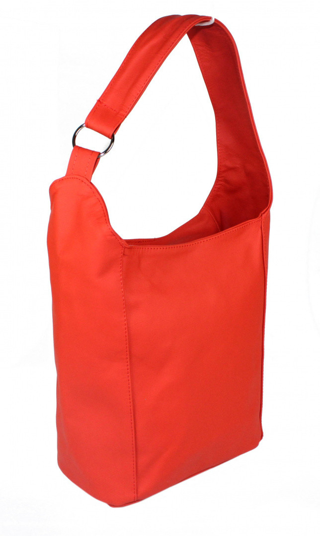 Magre (PL) Torebka Skórzana (PL) Maria Skóra Naturalna CZERWONY MATOWY