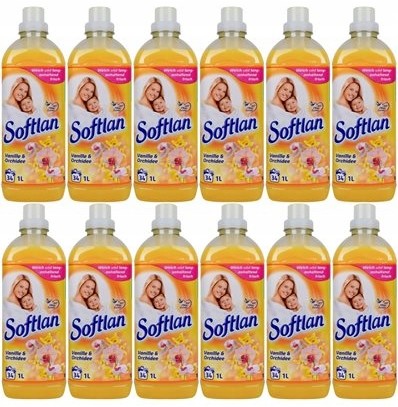 Softlan Płyn Vanille&Orchidee 12x 1L)