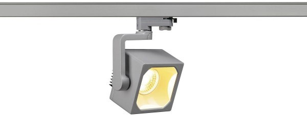 Spotline EURO CUBE reflektor, srebrnoszary, 60°, 3000K, CRI90, adapter do szyny 3-fazowej 152754