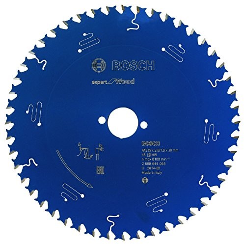 Bosch Professional Bosch ostrze do piły tarczowej Expert zapewnia drewniane, 235 X 30 X 2,8 MM, liczba zębów 48, 1 sztuki, 2608644065 2608644065