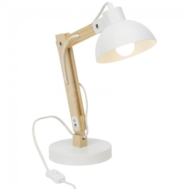 Brilliant Oświetlenie Moda Lampa stołowa Biały, 1-punktowy 98979/05