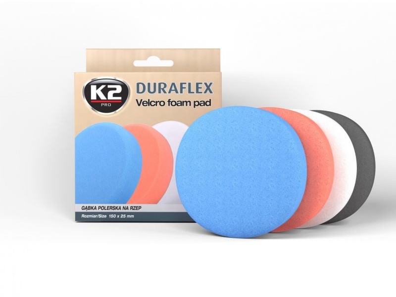 K2 DURAFLEX GĄBKA POLERSKA ŚREDNIOŚCIERNA L612