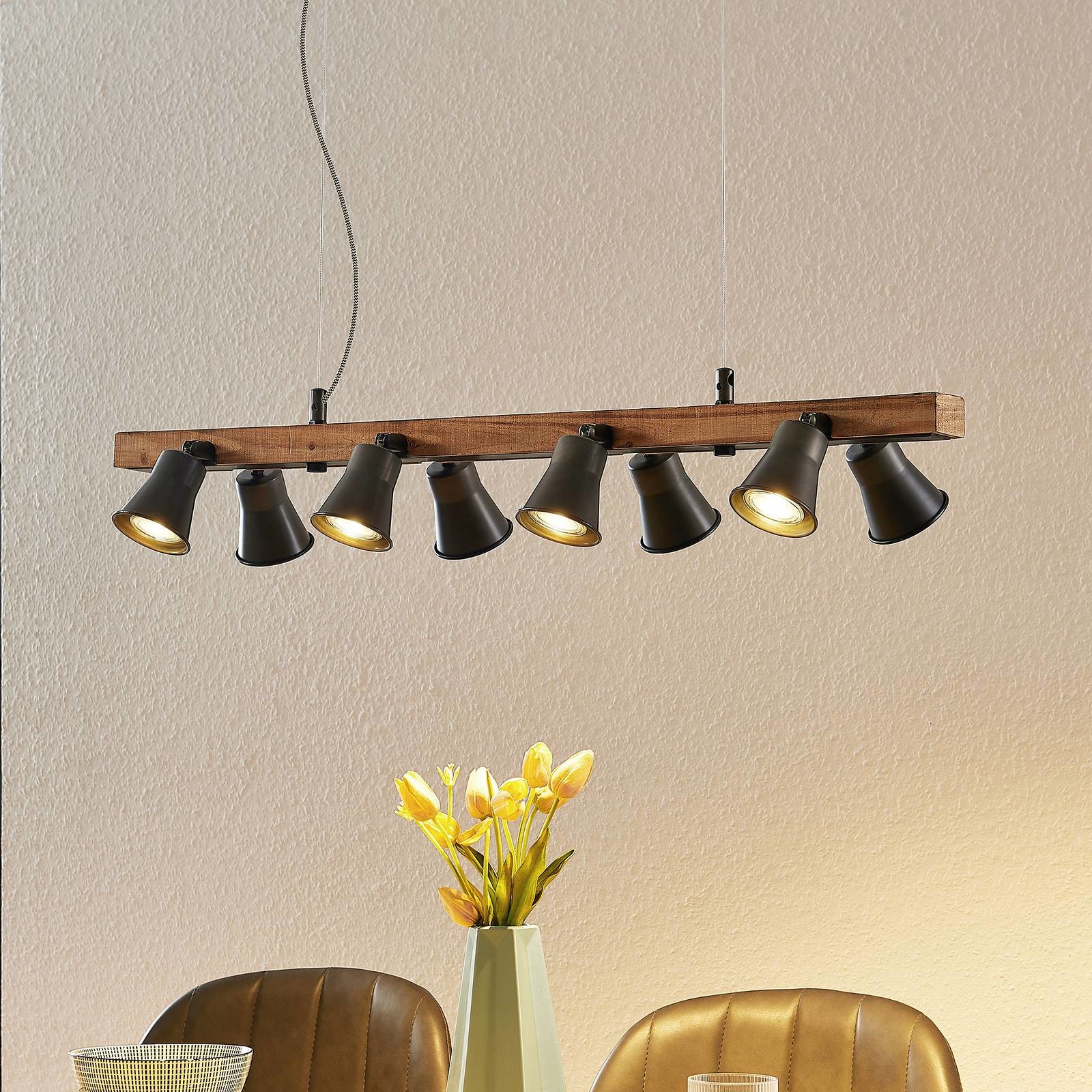 Lindby Grandesa lampa wisząca z 8 spotami