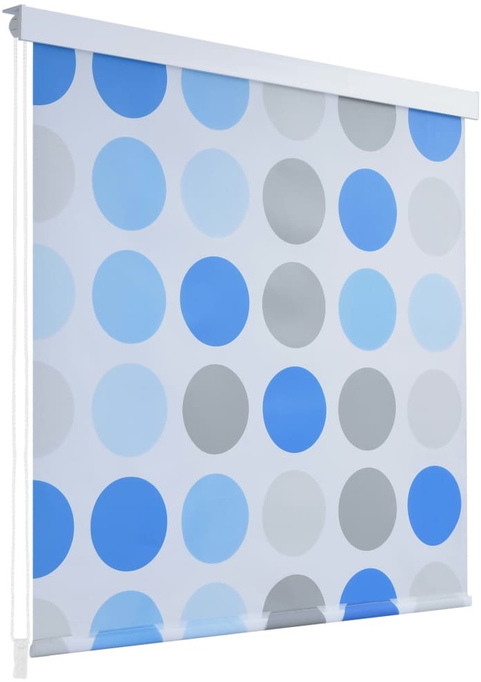 vidaXL Roleta prysznicowa 100 x 240 cm, wzór w koła