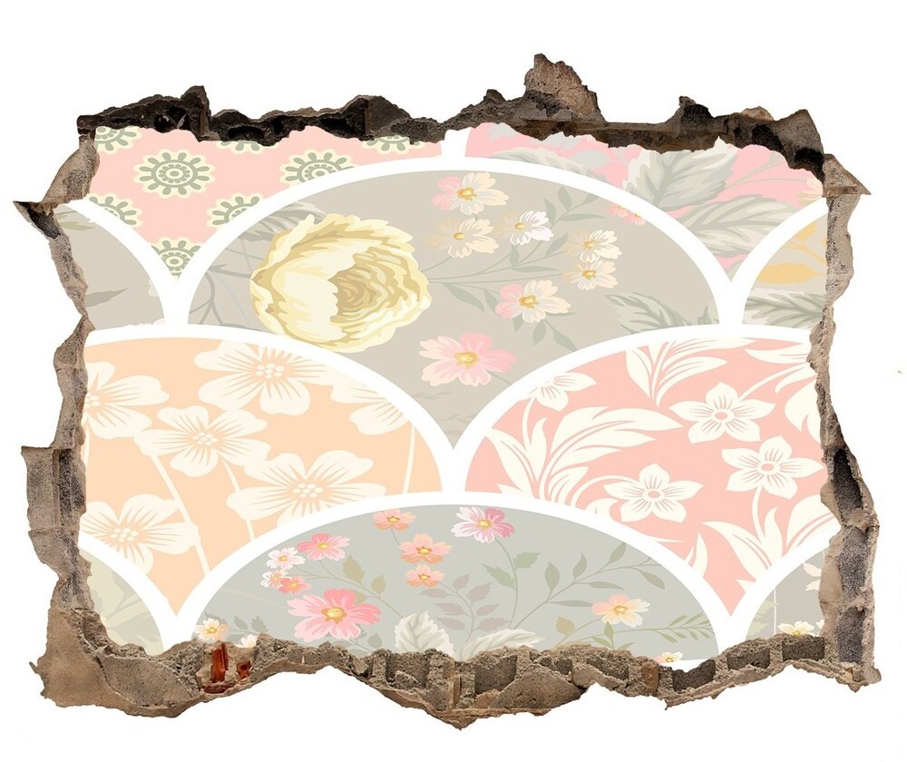 Wallmuralia.pl Naklejka dziura na ścianę Ornamenty
