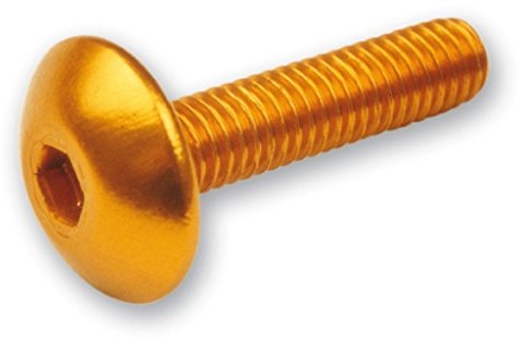 Unbekannt Vicma fairing screws hex socket head - anodowane aluminium złote - zestaw 6 szt. - M6x20 8430525036611