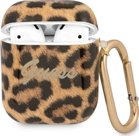 Guess Guess GUA2USLEO AirPods cover złoty/gold Leopard Collection GUE1100GLD