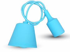 V-TAC V-TAC lampa wisząca silikonowa VT-7228 E27 jasno niebieska SKU 3482