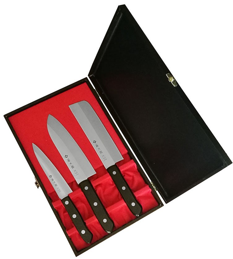 Tojiro DP3 Eco Uniwersalny 13 cm + Nakiri 16,5 cm + Santoku 17 cm HK-FG-8300