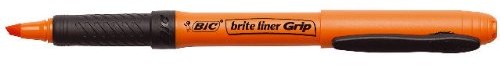 BIC 811933 Textmarker Highlighter Grip, pomarańczowy 811933