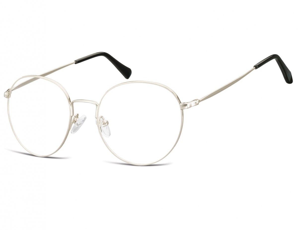 Sunoptic Lenonki okrągłe Oprawki optyczne 915E srebrne 915E