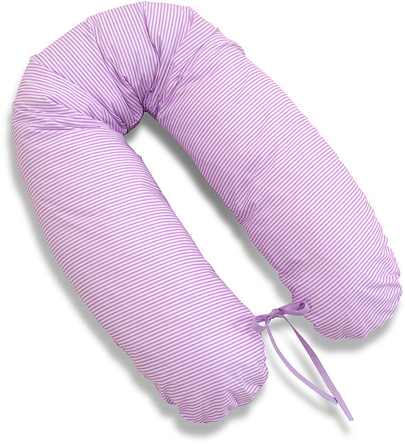 MAMO-TATO MAMO-TATO Poduszka dla kobiet w ciąży Paseczki fioletowe