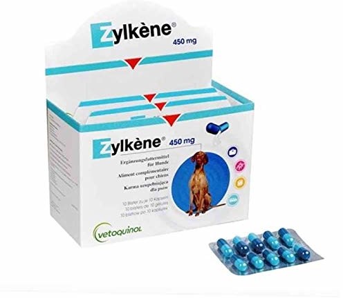AUCUNE ZYLKENE Boîte de 100 gélules Vetoquinol - 450 mg - Pour chien