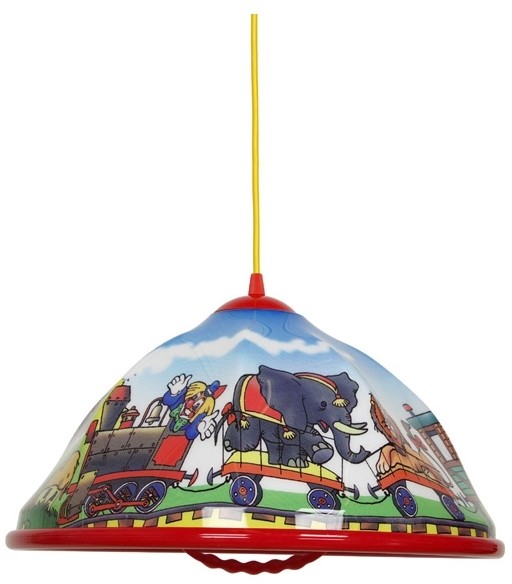 Lampa wisząca AKRYL DZ 1xE27/60W cyrk/czerwony