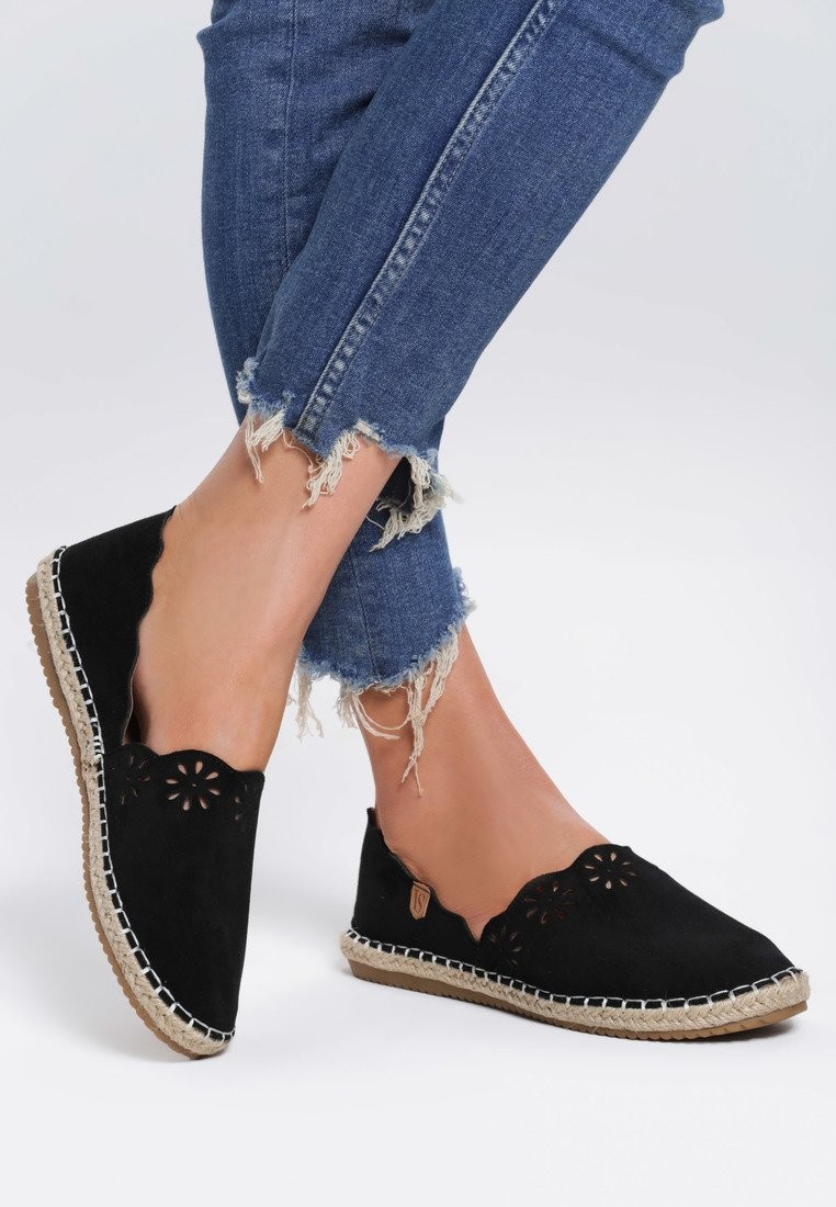 Renee Czarne Espadryle Mooch