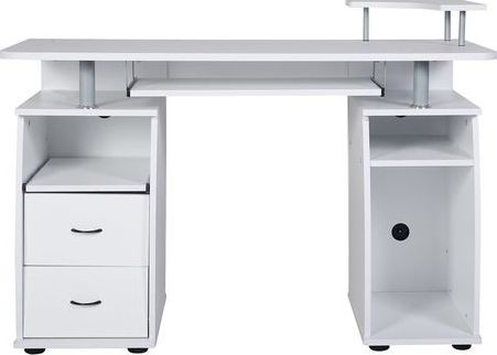 Costway Biurko Costway z nadstawką HW49511WH+