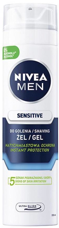 Nivea Men Sensitive łagodzący żel do golenia 200ml 92496-uniw