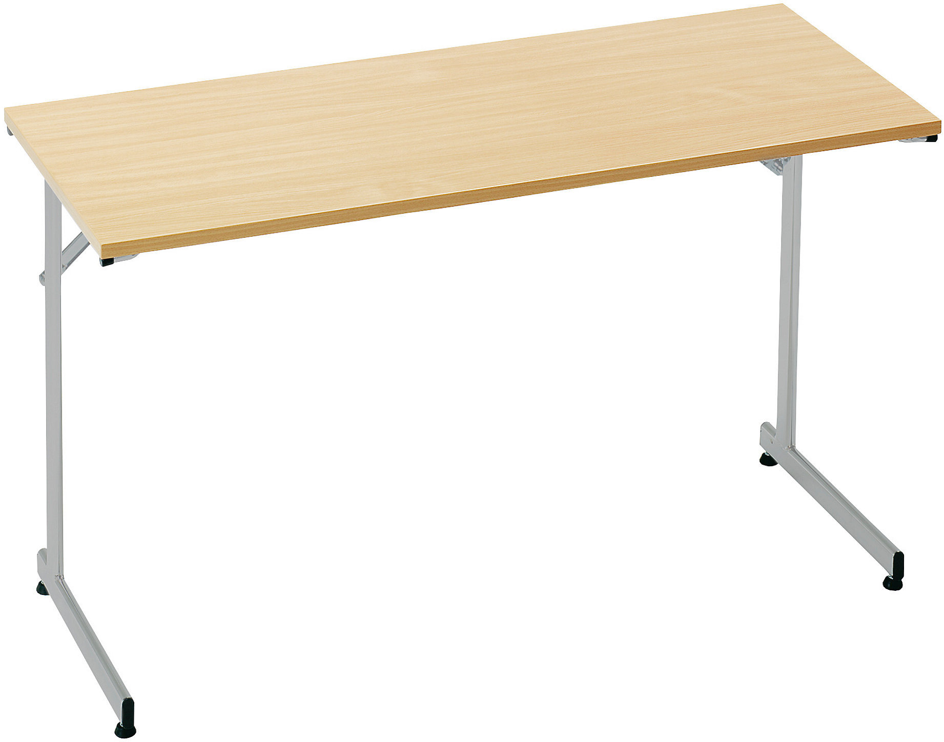 AJ Stół konferencyjny Claire składany 1200x600 mm buk aluminium 143484