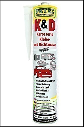 Petec petec 94530 i kleju szczeliwo klej do karoserii, 310 ML, biały 94530