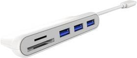 Wejście USB PremiumCord USB-C/3x USB 3.0 čtečka SD karet ku31hub06)