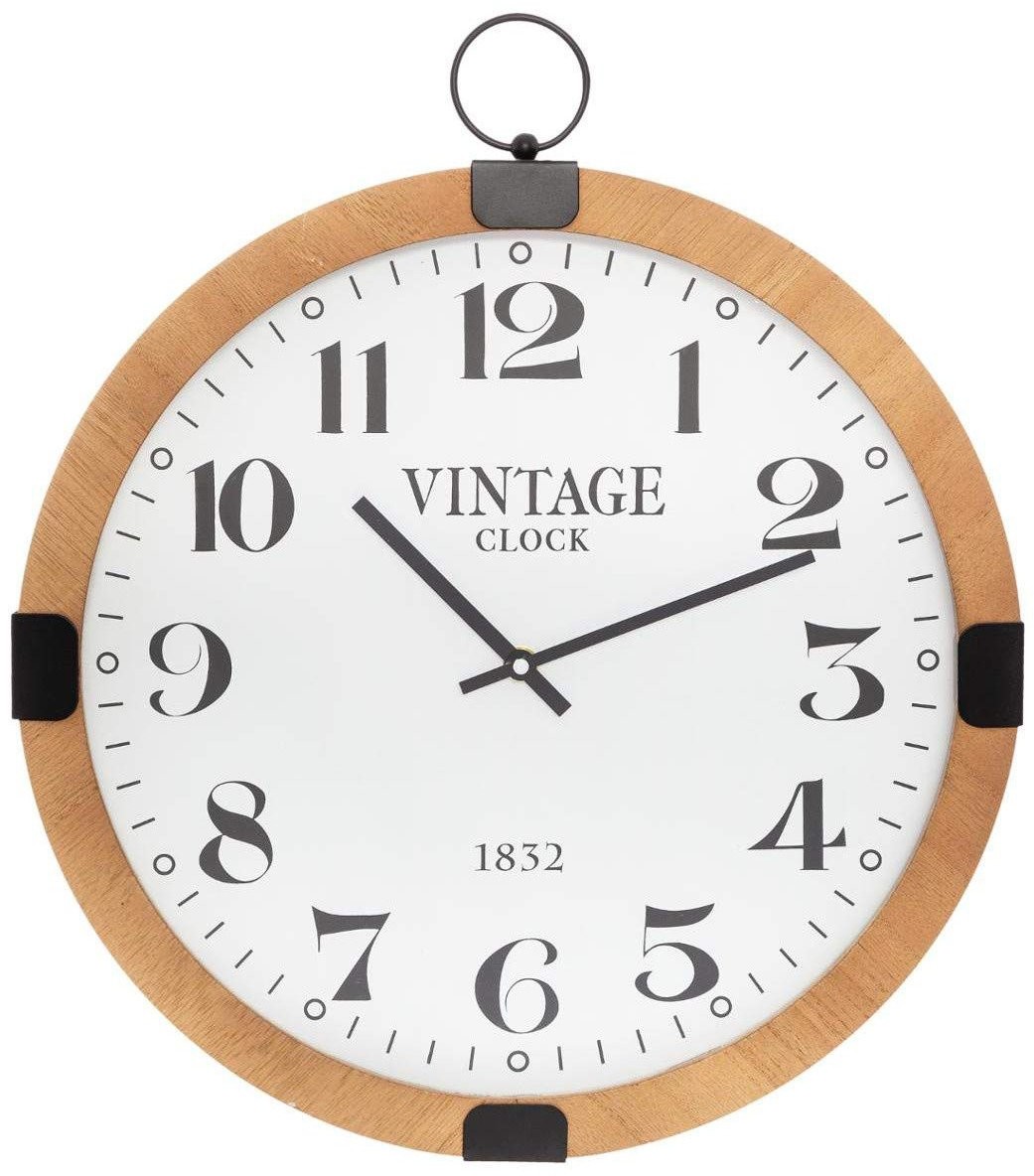 Atmosphera Cichy zegar ścienny Vintage zegar do kuchni salonu czytelny 38 cm B07TTXTD37
