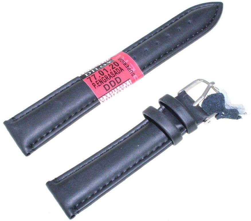 Diloy Skórzany pasek do zegarka 20 mm 77.20.1 77.20.1