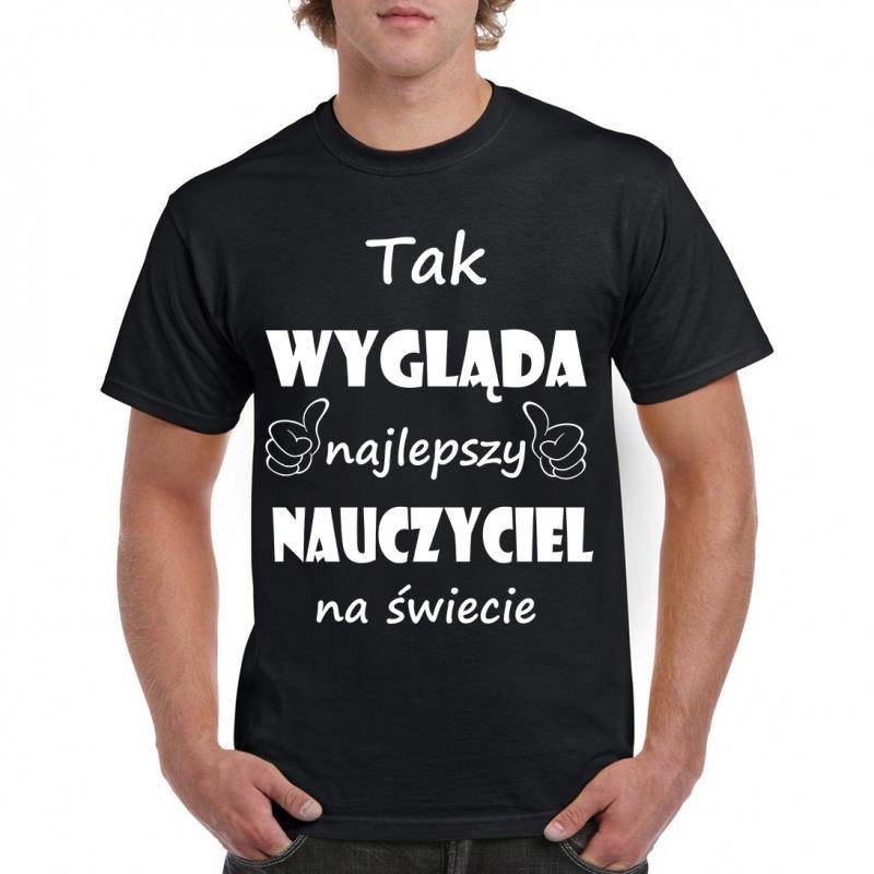 Poczpol Tak wygląda najlepszy nauczyciel - koszulka męska PRZPOC-32-2866