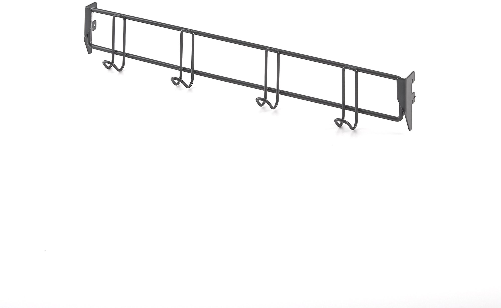 AJ Produkty Listwa z wieszakami do regału TRD, 600 mm, ciemnoszary