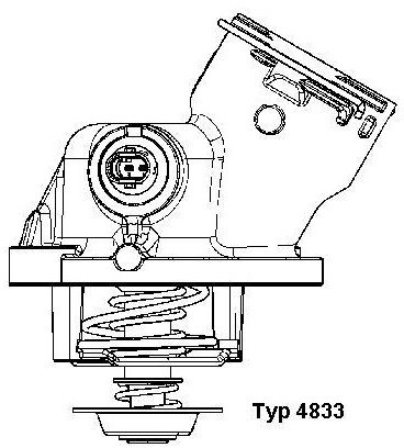 Wahler Termostat, środek chłodzący 4833.100D