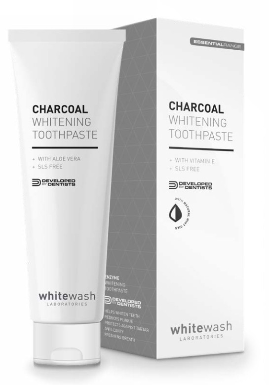 WhiteWash Premium Range Charcoal Whitening Toothpaste - wybielająca pasta z aktywnym węglem 75 ml PR-02